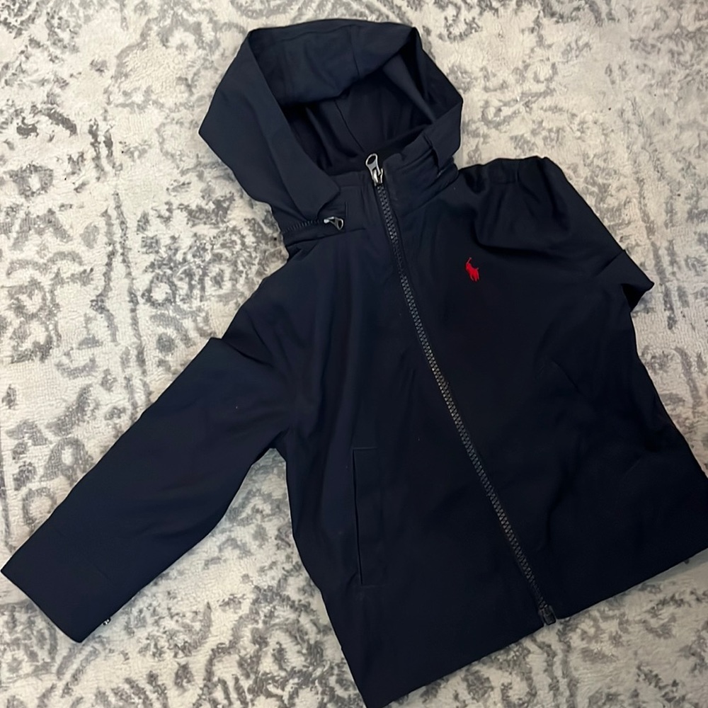 Toddler Ralph Lauren Zip up windbreaker jacket with zip in hood